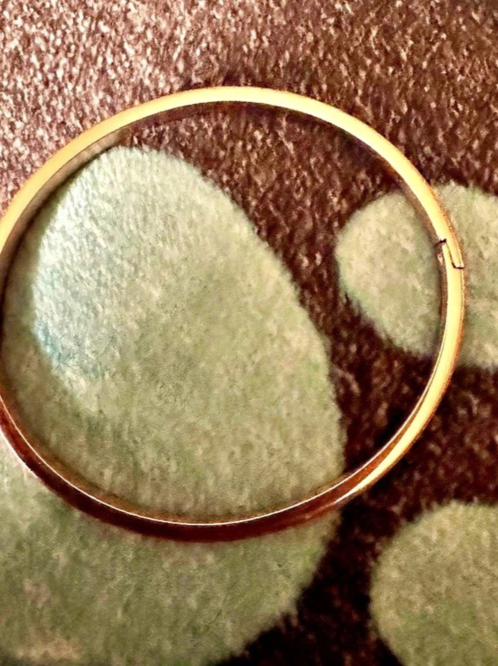 South Hill Designs Gold Tone Sparkle Glitter Hinged Pinch Bangle